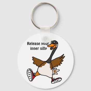 Xx- Release Your Inner Silly - Goose Keychain by patcallum at Zazzle
