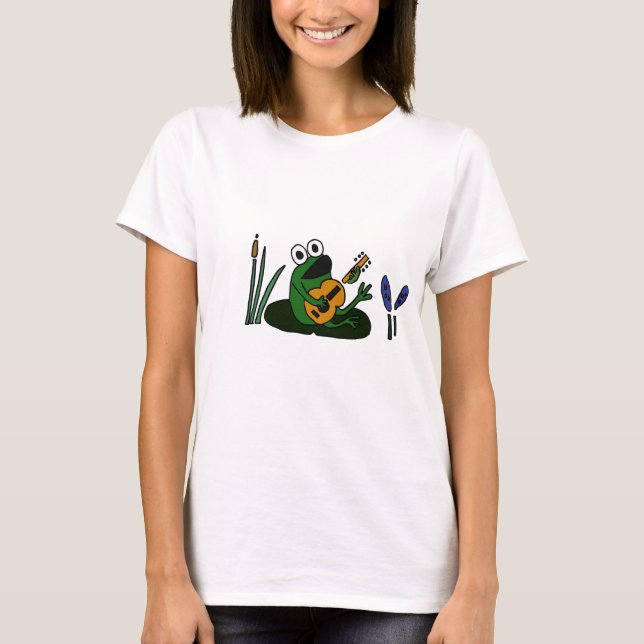 XX- Singing Frog with Guitar T-Shirt (Front)