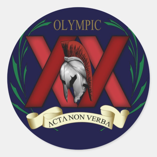 XX Sticker on Blue (Front)