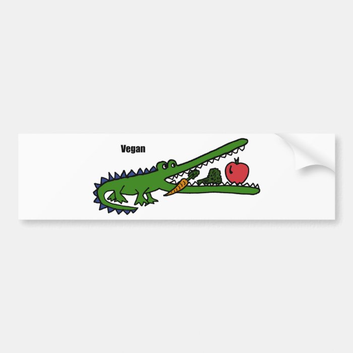 XX  Vegan Crocodile Bumper Sticker