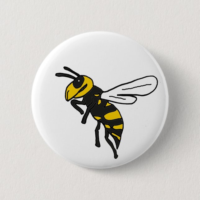 XX- Yellow Jacket Art Button (Front)