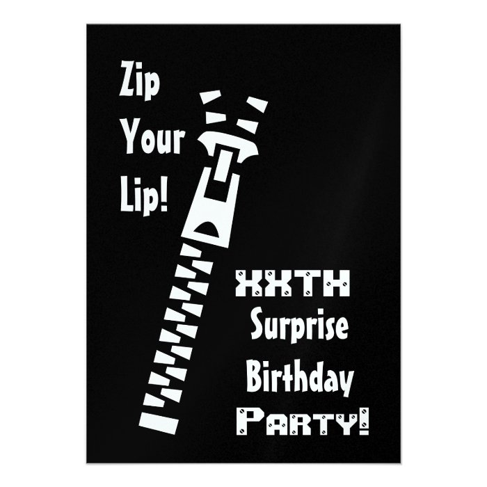 xxth SURPRISE Birthday Party Invitation Template Custom Invite