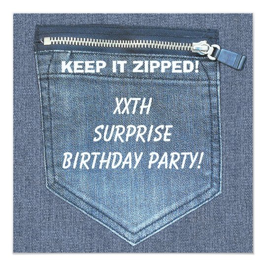 xxth surprise birthday party