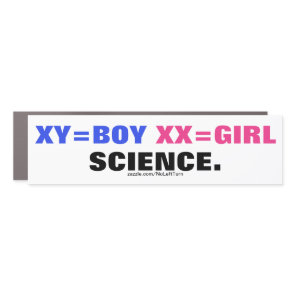 XY=Boy XX=Girl Is Science Car Magnet