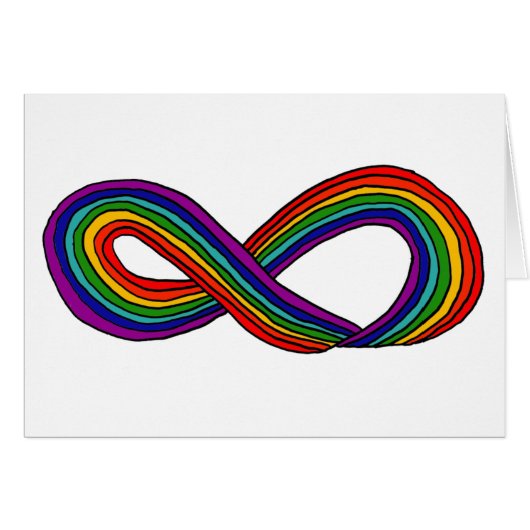 XY- Rainbow Infinity Symbol Cards (Front Horizontal)