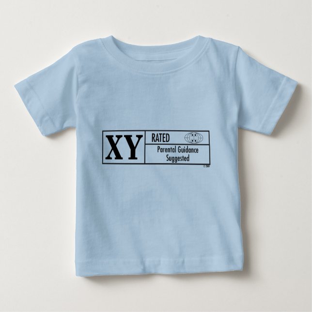 XY Rated Baby T-Shirt (Front)