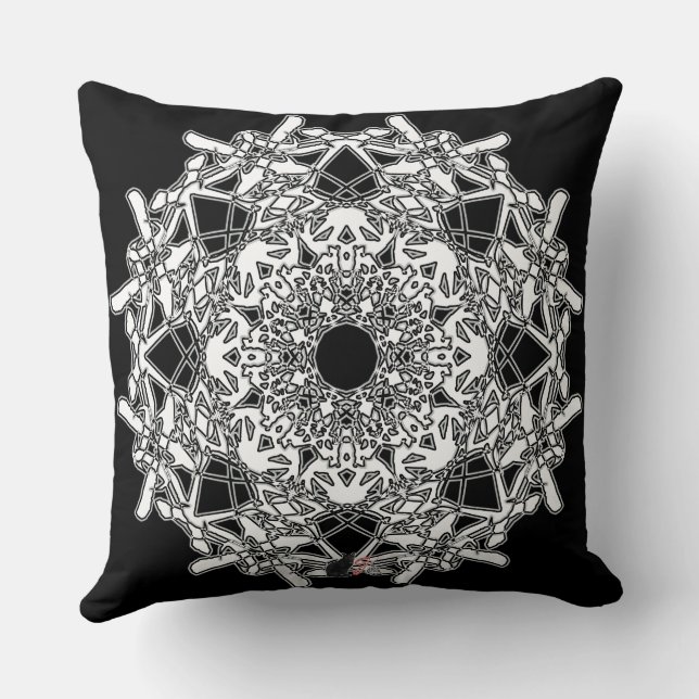 Xylographic Octa Glyph Pillow (Back)