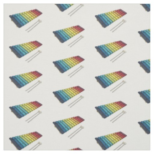 Xylophone cartoon illustration fabric