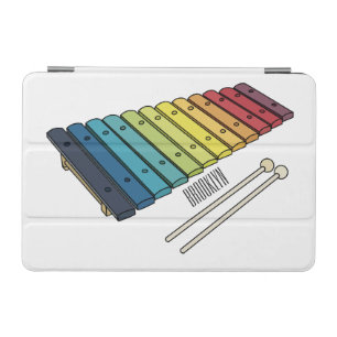 Xylophone cartoon illustration iPad mini cover