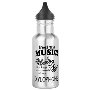 Xylophone Feel The Music Stainless Steel Water Bottle