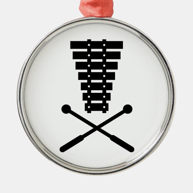 Xylophone Metal Ornament (Front)