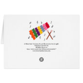 Xylophone Multicolored Musical Instrument Cartoon (Back Horizontal)