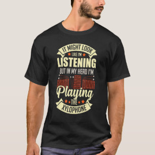 Xylophone Music Instrument Notes Player Glockenspi T-Shirt