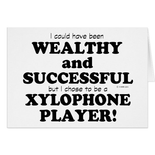 Xylophone Wealthy & Successful Cards (Front Horizontal)