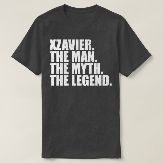 XzavierXzavier Name Xzavier given name T-Shirt (Design Front)