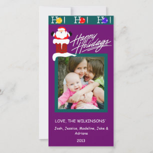 Y2 Ho Green Plumb Christmas Photo Cards