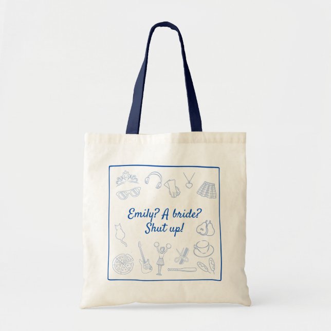 Y2K 2000's Movie Princess Bachelorette Custom  Tote Bag (Front)