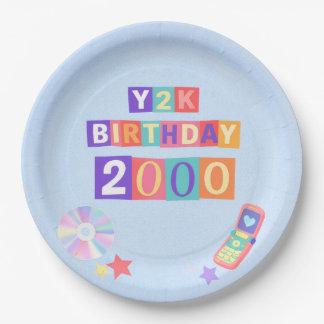 Y2K 2000's Trendy Birthday Party Napkin Paper Plates