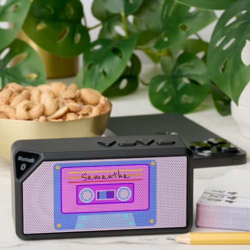 Y2k 90s Vaporwave Pastel Purple Audio Cassette Bluetooth Speaker