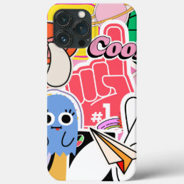 Y2K Aesthetic Cool Stickers  iPhone 13 Pro Max Case