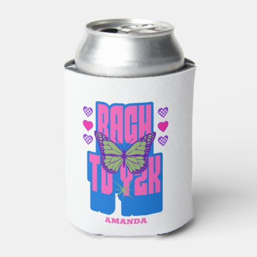 Y2K bachelorette party butterfly Can Cooler