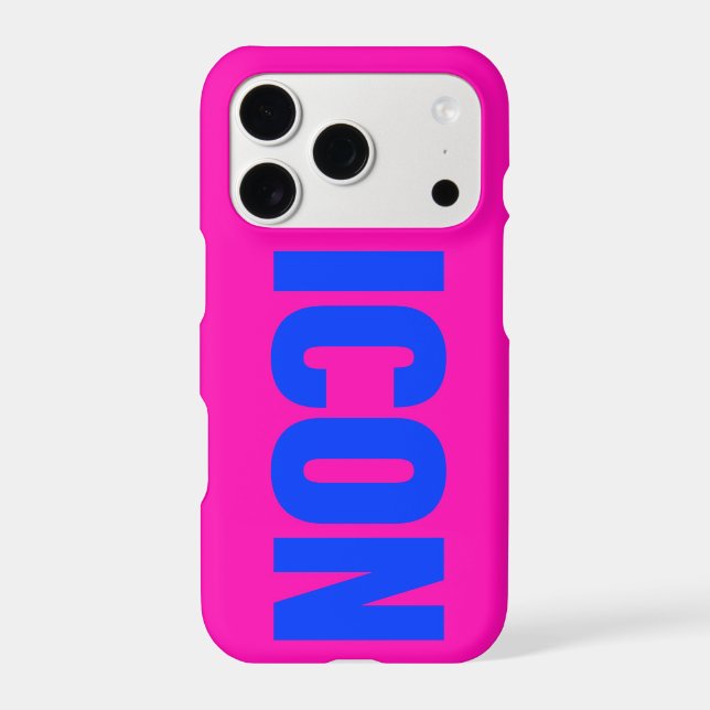 Y2K Cyber Bold Text iPhone Case (Back)