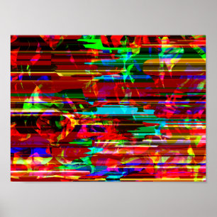 Y2k Cyberpunk Tech Modular Synthesized Graphic Poster