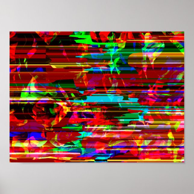 Y2k Cyberpunk Tech Modular Synthesized Graphic Poster (Front)