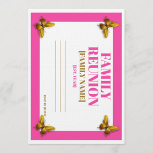 Y2K Family Reunion Invitation Personalized Names
