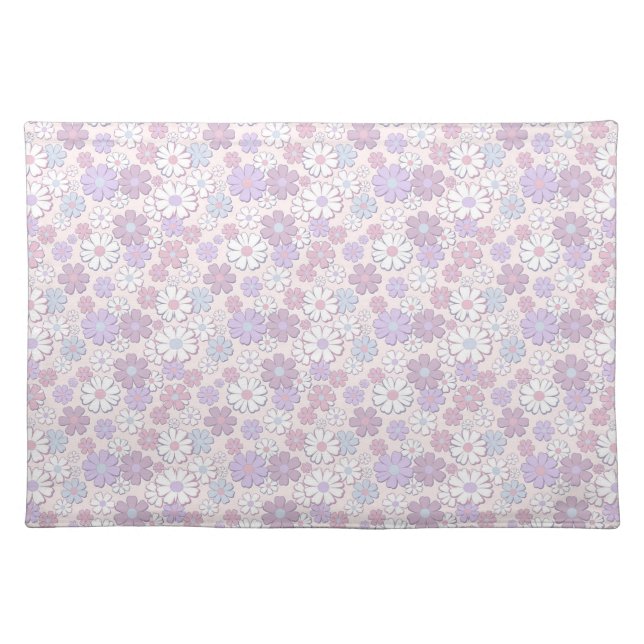 Y2K Flower Pattern Cloth Placemat (Front)