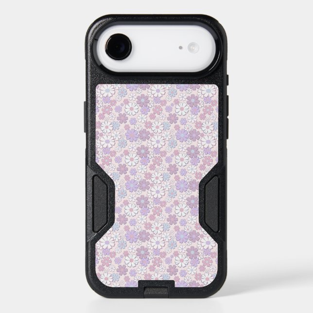 Y2K Flower Pattern Otterbox iPhone Case (Back)