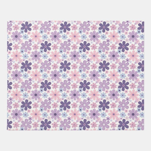 Y2K Flower Pattern Outdoor Rug (Front)