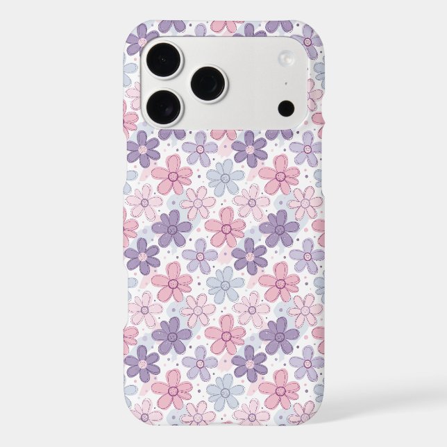 Y2K Flower Seamless Pattern Iphone Case (Back)