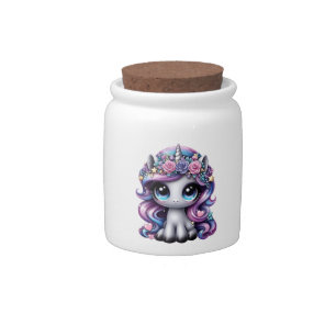 Y2K glitter pony unicorn Candy Jar