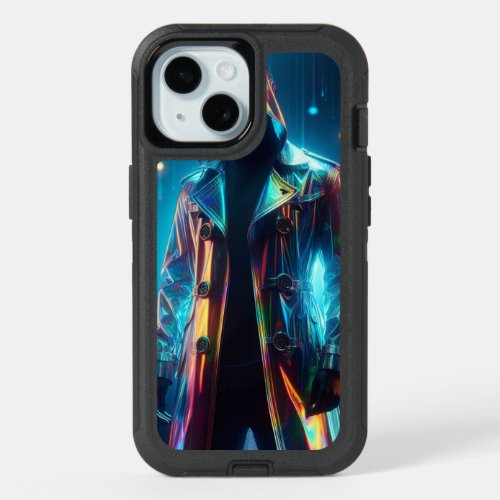 Y2K Holographic Trench Coats iPhone 15 Case