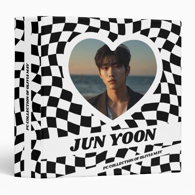 Y2k K-pop Photocard Binder (Checkered Ver.) (Front/Spine)