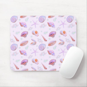 Y2K Mermaidcore Iridescent Ocean Pastel Purple Mouse Pad
