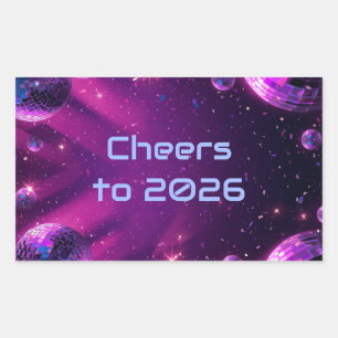 Y2K Neon Chrome Party Favor Tag Holographic NYE