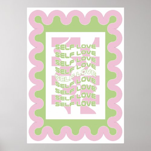 Y2K Pink Self Love Poster
