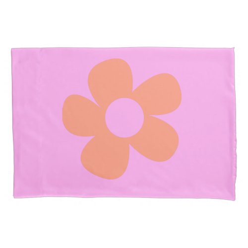 Y2k Preppy Girly Hot Pink Flower Dorm Dcor Pillow Case