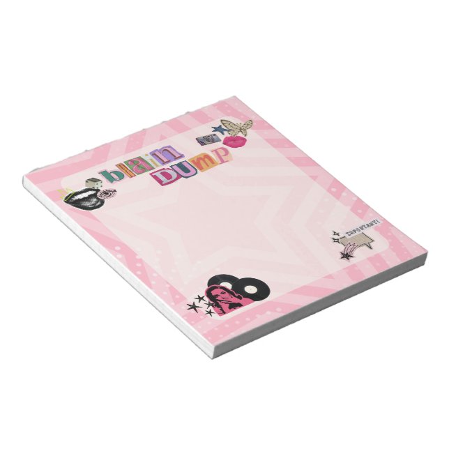 Y2K Ransom Letter Notes Notepad (Angled)