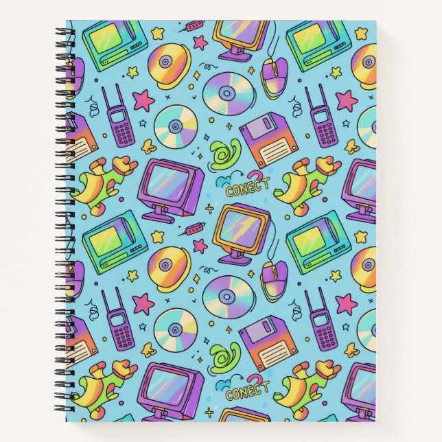 Y2K Retro Tech Aesthetic Journal (Front)