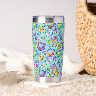Y2K Retro Tech Doodle Insulated Tumbler