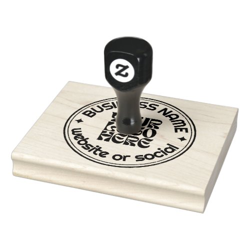 Y2K Your Business Logo Custom Rubber Stamp