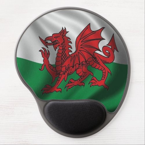 Y Ddraig Goch Welsh Flag Rugby Union v1  Gel Mouse Pad