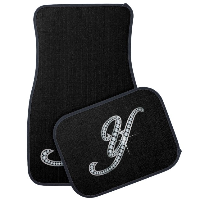 Y Faux-"Diamond Bling" Car Mat (Set)