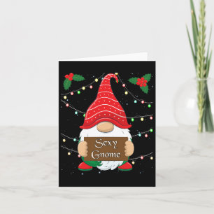 Y Gnome Matching Family Christmas Pajamas X-mas Ho Card