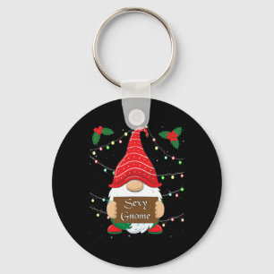 Y Gnome Matching Family Christmas Pajamas X-mas Ho Keychain