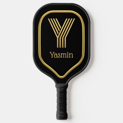 Y Gold Initial Pickleball Paddle