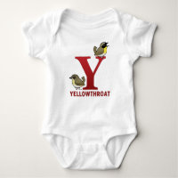 Y is for Yellowthroat Baby Jersey Bodysuit